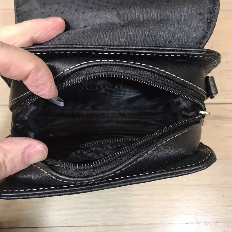 Small Targus Handbag Purse Removeable Adjustable Strap Womens Black 6x5" gallery