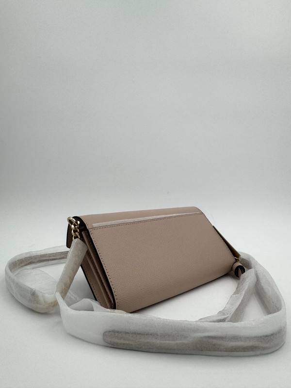 Michael Kors Jet Set Charm Large Envelope Phone Crossbody Soft Pink Leather NWT gallery