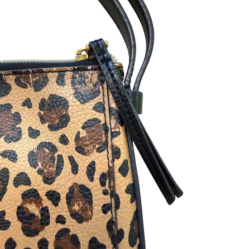 Fossil Women's Crossbody Bag Brown Leopard Print Faux Leather Modern Safari Boho gallery