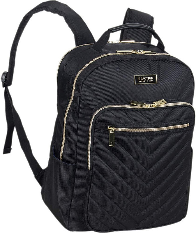 Women’S Chelsea Chevron 15″ Laptop and Tablet Backpack, Black