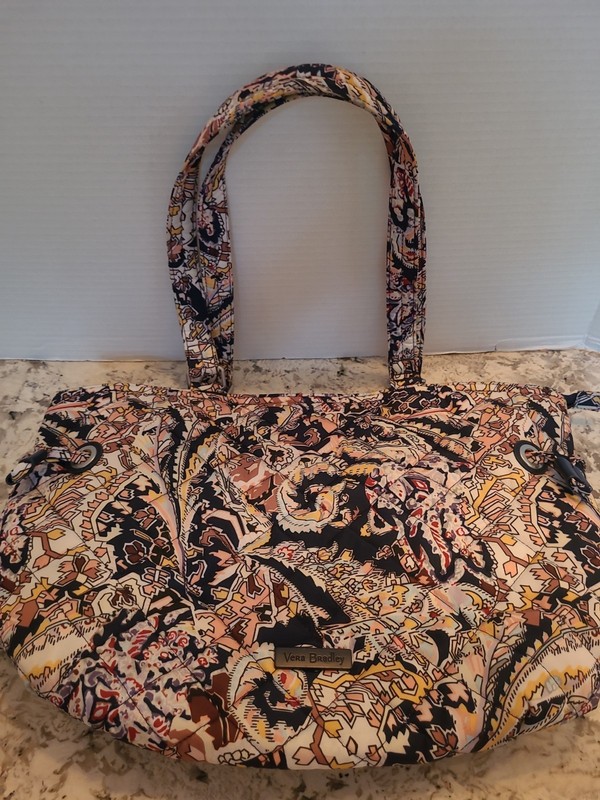 Vera Bradley Tangier Paisley Cinch Shoulder Bag QUILTED