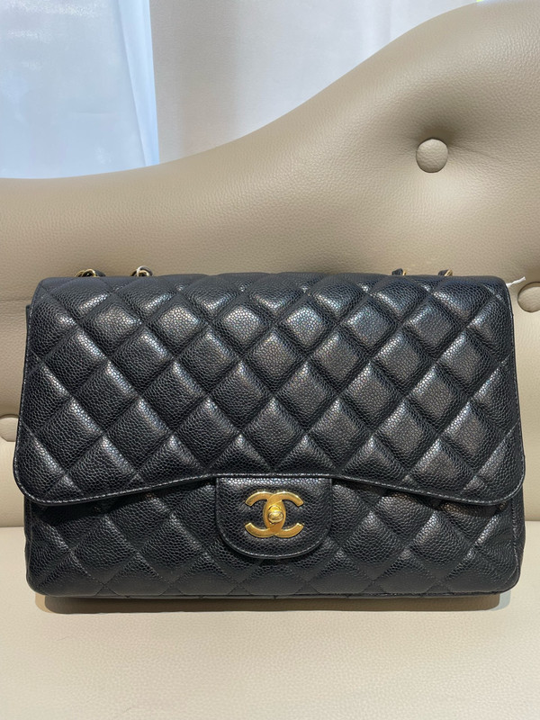 Chanel Classic Flap Jumbo Crossbody Bag, (19.5×30×10.0)cm