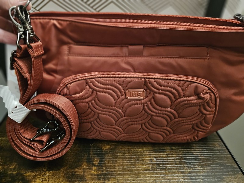 Lug samba xl Crossbody Bag Zip Closure Detachable Strap Brown XL gallery