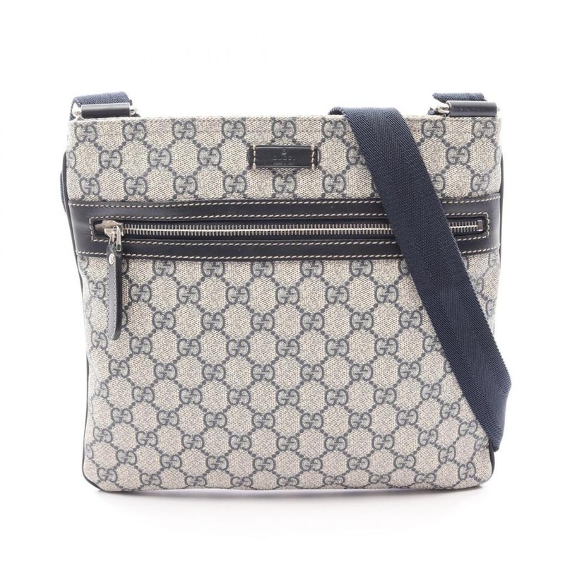 GUCCI Bag: GG Supreme 295257 Beige/Navy W27H25D1.5cm w/o accessories;