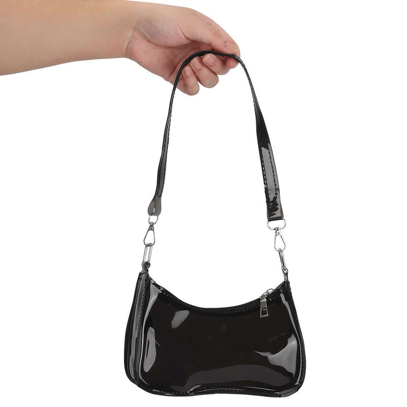 Women Mini Transparent Bag PVC Stadium Approved Sports Handbag Purse Zipper