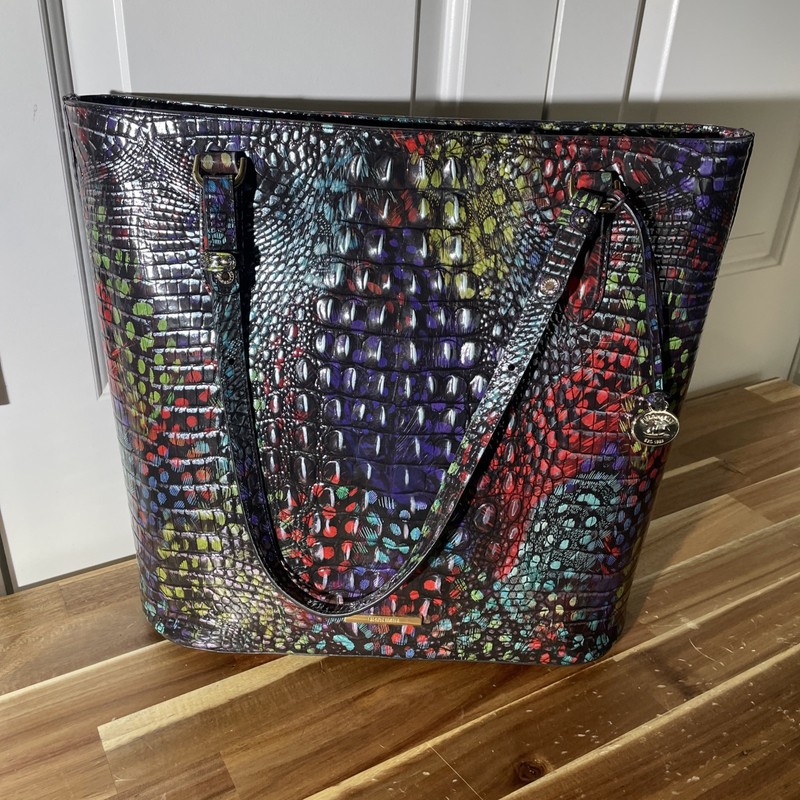 NWT BRAHMIN Ezra tote, Showtime Melbourne leather, retail $385
