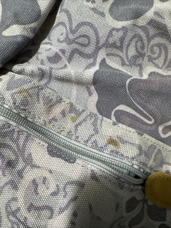 Ameribag By LL Bean - Healthy Sling - Purple Floral Canvas & Leather gallery
