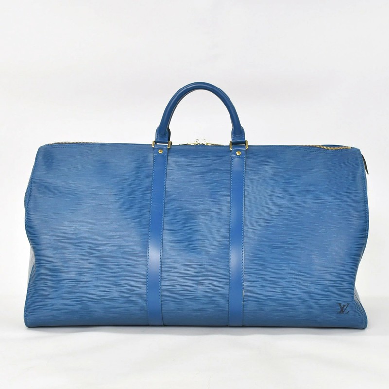 Louis Vuitton Epi Keepall 55 Boston Bag Leather M42955 Logo r0_0615