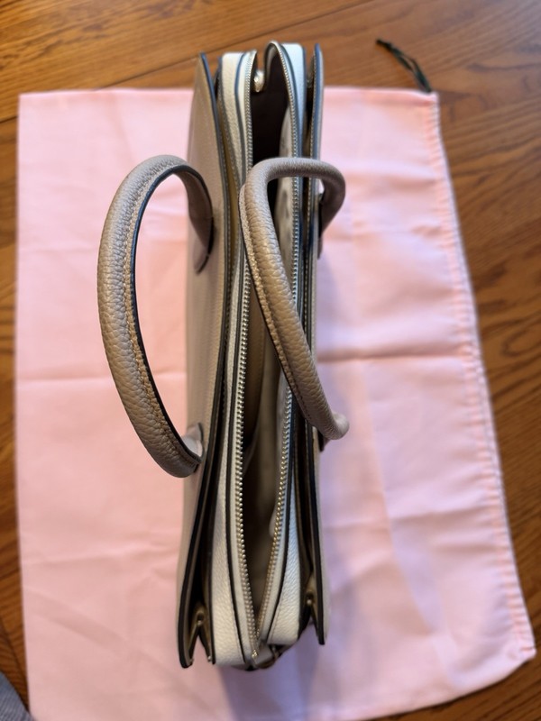 KATE SPADE KNOTT COMMUTER LAPTOP BAG WHITE/CREAM - Holds 15" laptop and more gallery