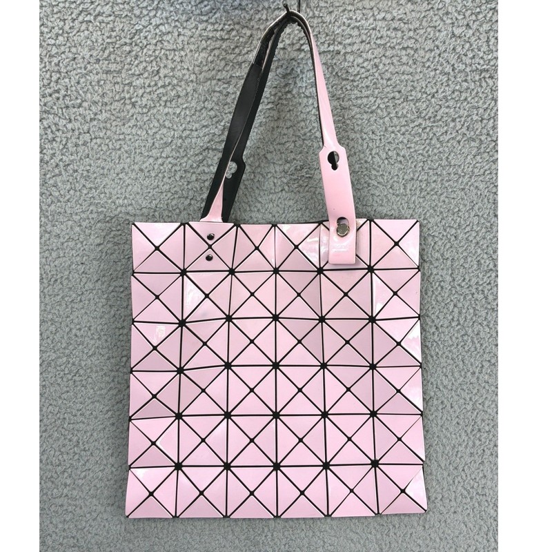 Issey Miyake Bao Bao Prism Tote Bag Women’s Pink Geometric Handbag As Is Faulty
