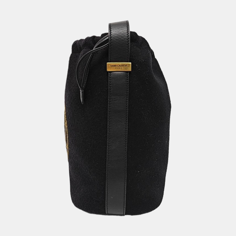 Yves Saint Laurent KAHALA Crossbody bags Cloth Black Free Shipping | Duties Paid gallery