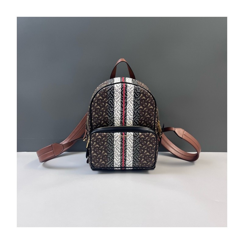 Authentic Burberry Classic Monogram Backpack Coated Canvas Backpack Brown eBay