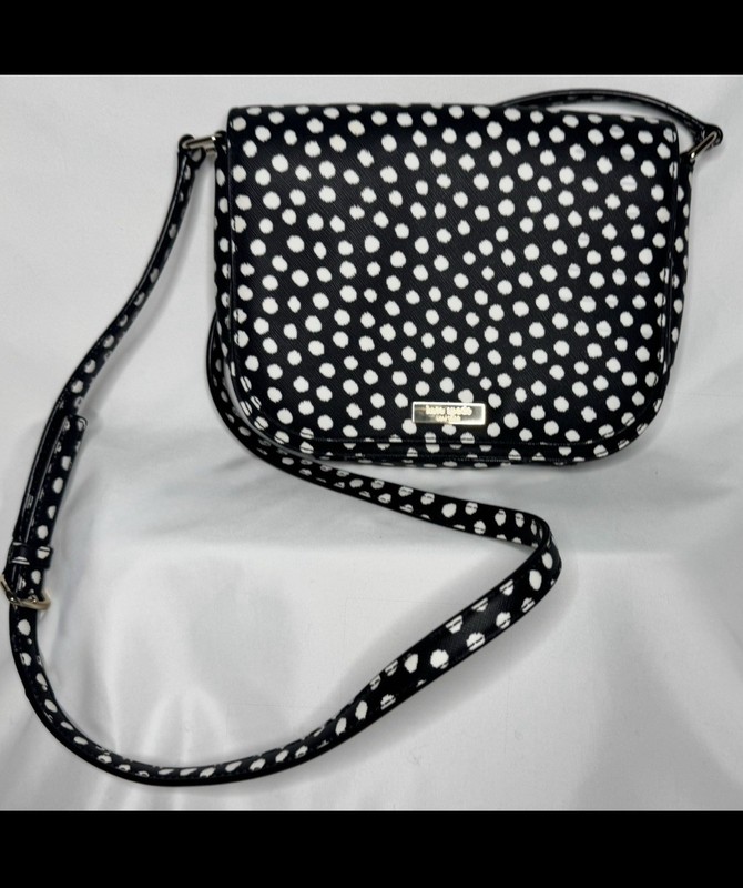 Kate Spade Carson Laurel Way Musical Dots, Black with White Polka Dots