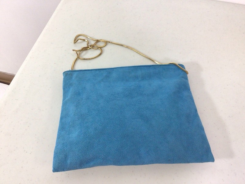 Reva Crossbody Bag Ultra Blue Suede Vintage gallery
