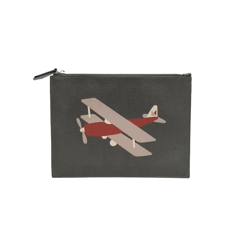 MOYNAT Gray Clutch Bag Grey Calfskin Pristine P216751280
