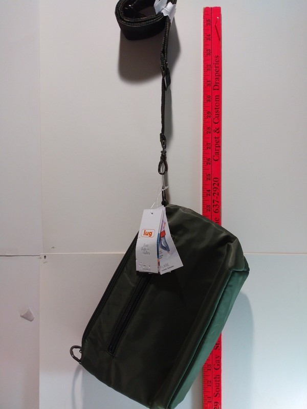 NWT Lug Flare Classic VL Vegan Leather Olive/Camo Green Shoulder/Crossbody Bag