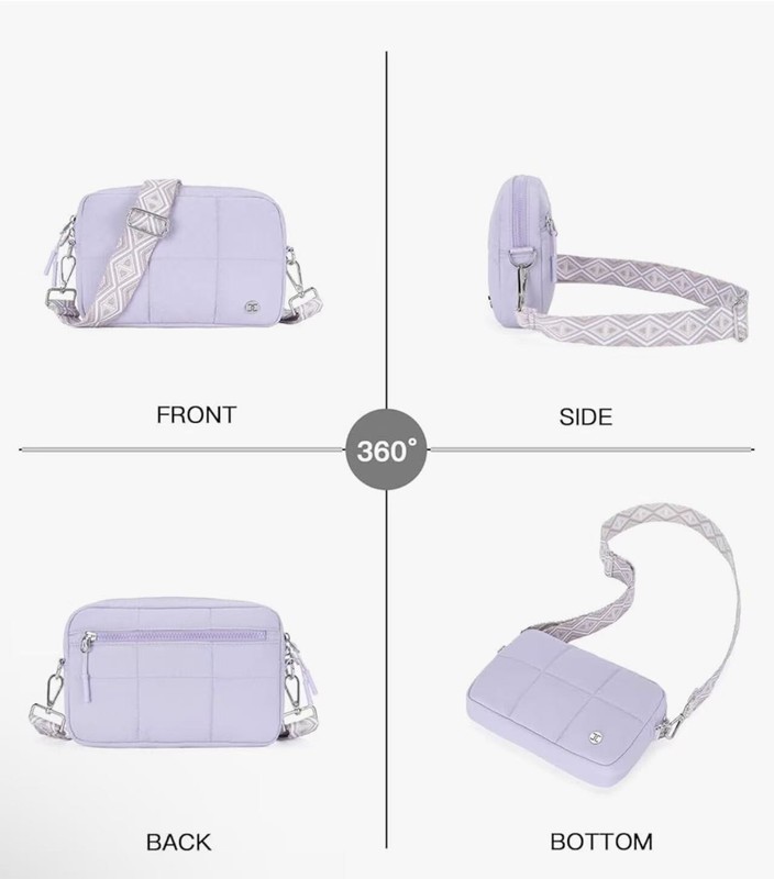 Telena Crossbody Bags for Women Cross Body Purse with Guitar Strap Lightweight P gallery