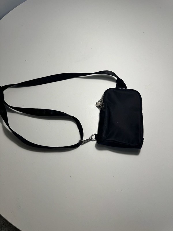 Inicat Black Nylon Crossbody Phone Bag Mini Travel Wallet Purse