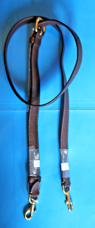 NEW Coach Replacement Brown Crossbody Leather Strap Gold 3/4″ TEXTURED 1381