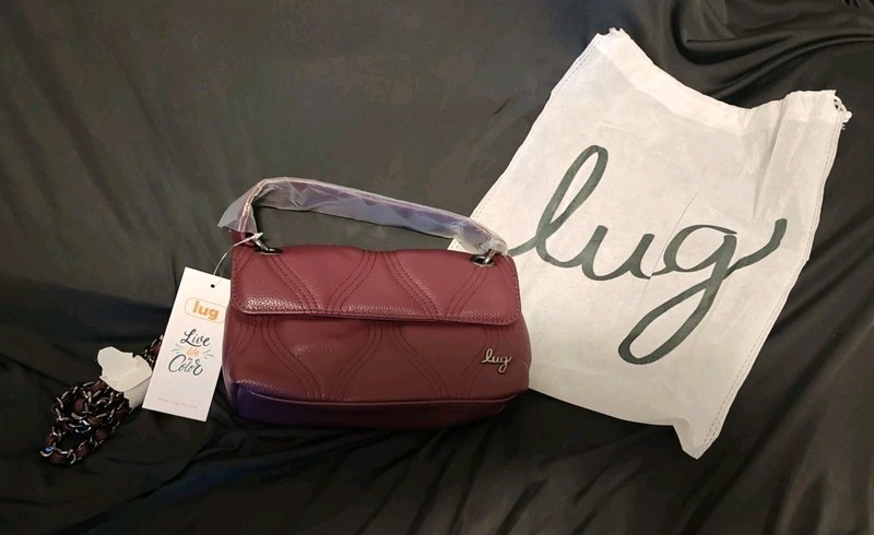 Lug Wine Classic VL Cadence Mini Bag with Chain Shoulder Strap & VL Handle NWT