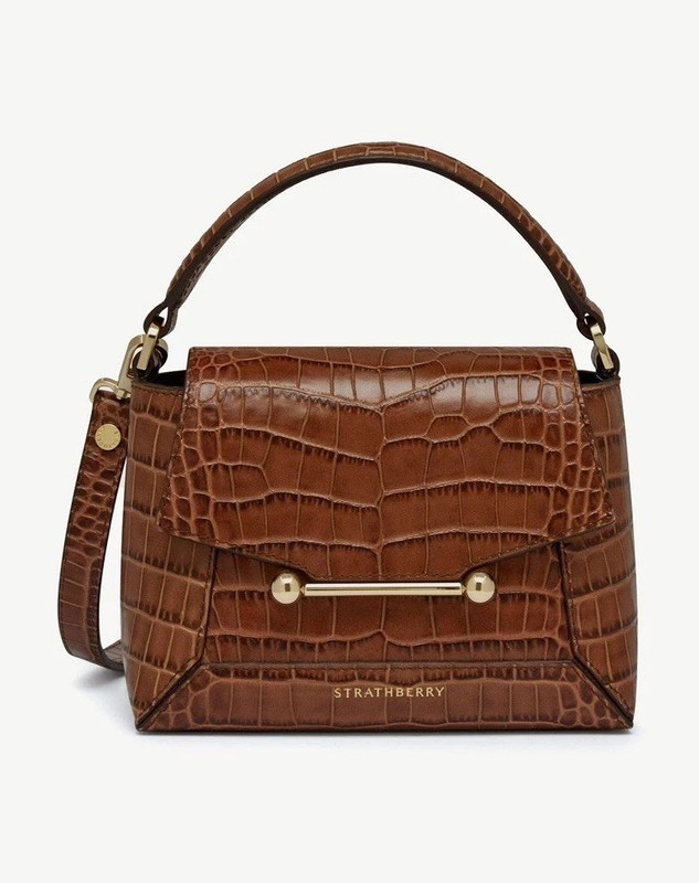 Strathberry Mosaic Nano Crossbody Bag – Brown – New w/o Tags – $550 Retail