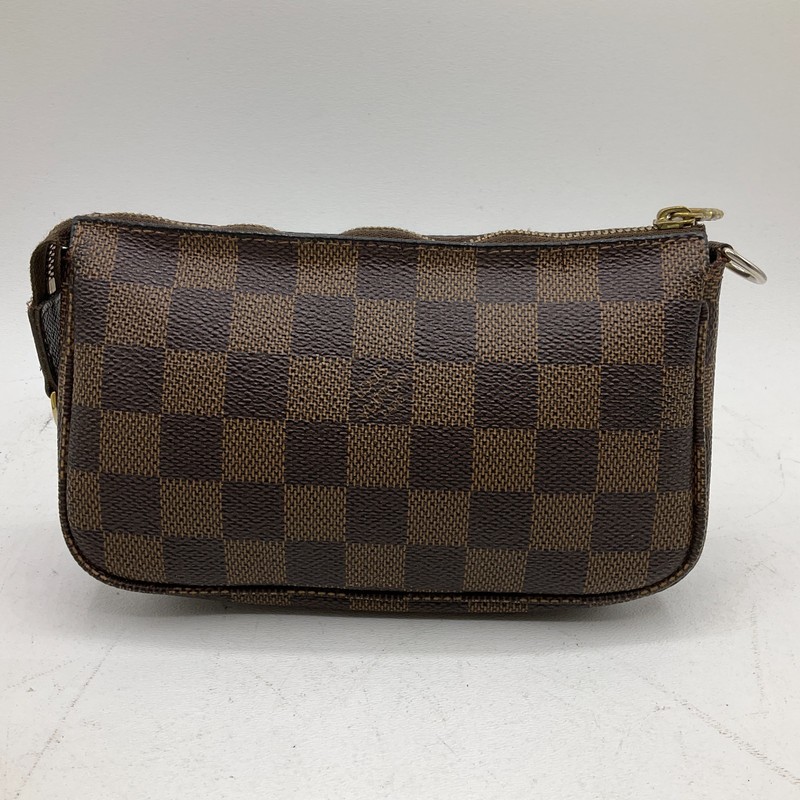 Louis Vuitton Damier Ebene Mini Pochette Accessories Pouch Handbag No Strap