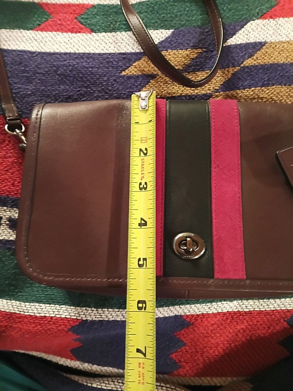 Coach Penny 75th Anniversary Stripe Crossbody Bag Brown & Pink Limited Edition gallery