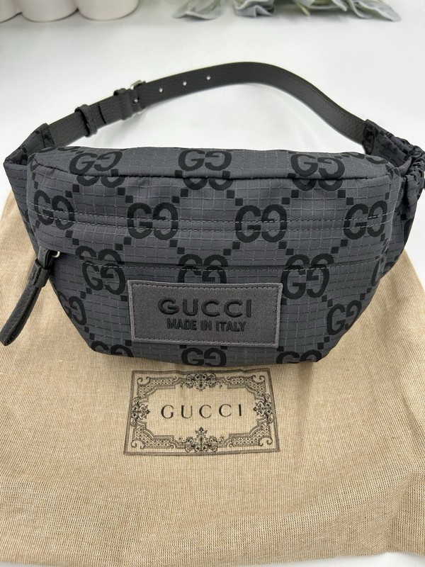 Gucci Unisex Jumbo Gg Nylon Adjustable Belt Bag Size 80 Cm Made In Italy