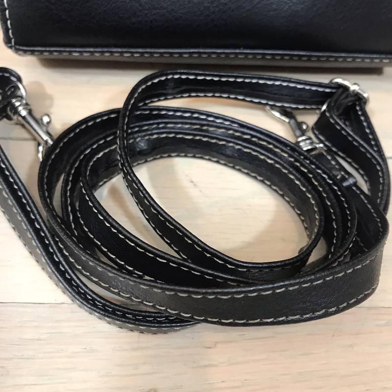 Small Targus Handbag Purse Removeable Adjustable Strap Womens Black 6x5" gallery