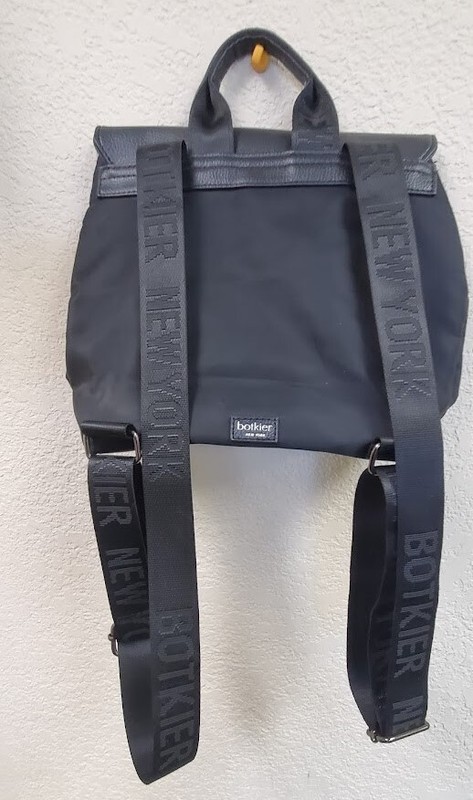Botkier Trigger Mini Backpack Black Purse Bag New York Zippers Polyester gallery