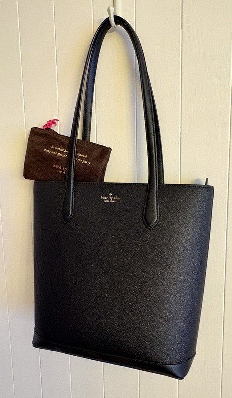 Kate Spade Joeley Lola Shimmy Glitter Top Zip Tote Shoulder Bag with Dust Bag