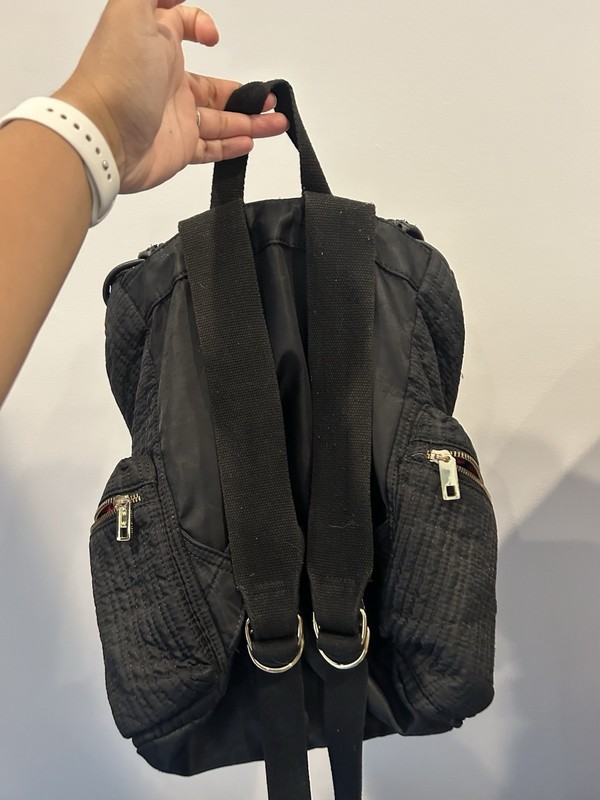 Juicy Couture Vintage Black Sequin Quilted Mini Backpack Goth Y2K Glam Bag gallery