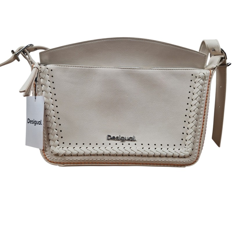 Desigual Munich Trama shoulder bag shoulder bag bag raw cream new original packaging women