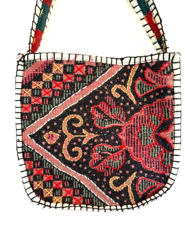 Women’s Boho Tribal Carpet Crossbody Bag Handmade Purse
