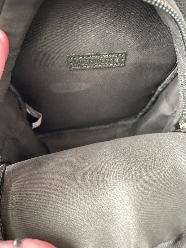 Under One Sky Women’s Quilted Charm Travel Mini Faux Leather Backpack Sage Green gallery