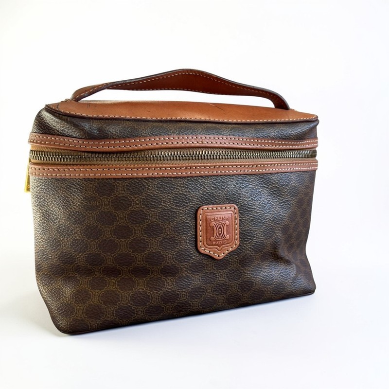 CELINE Macadam Triomphe Vanity Bag Authentic
