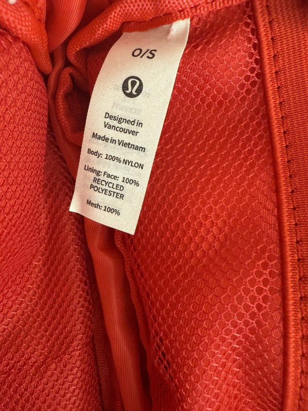 Lululemon Employee Educator Everywhere Red Belt Bag Bold White Logo Crossbody gallery