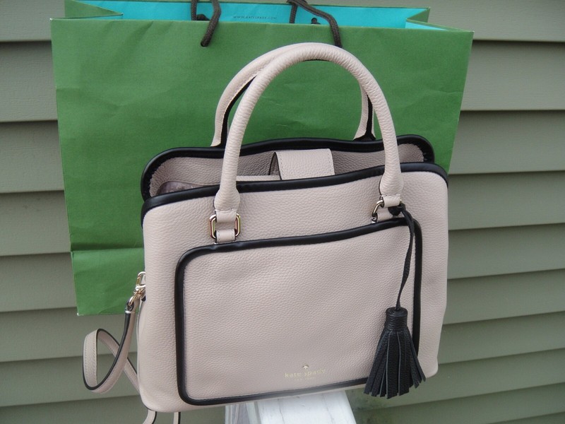 New Kate Spade EVANGELIE Rose Cloud Soft Leather Satchel Bag.$379.00.100%Auth