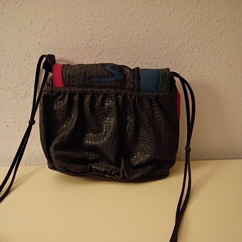 Vintage 80s NAS BAG Shoulder Bag Crossbody Patchwork Multicolor gallery
