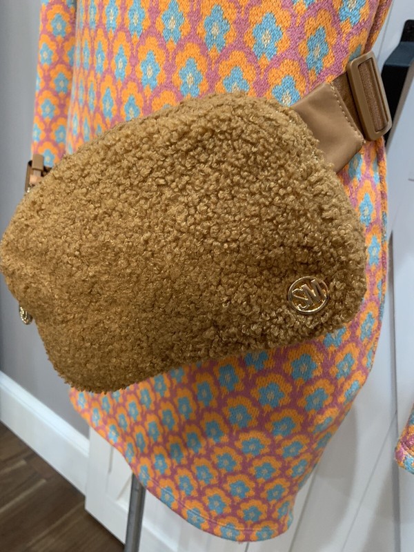 Steve Madden Chestnut Sherpa Belt Bag ~ Size: One Size gallery