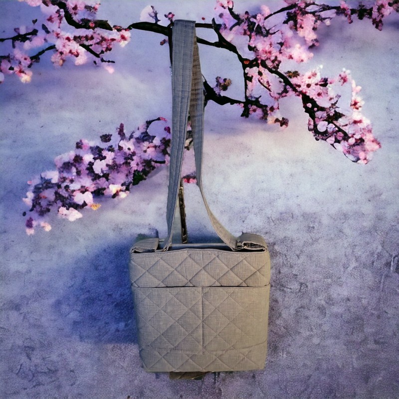 Bag Purse Gray Homemade Magnetic Snap Close Everyday Use Lightweight Gift