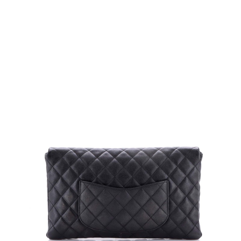 Chanel Classic Flap Clutch Quilted Caviar gallery