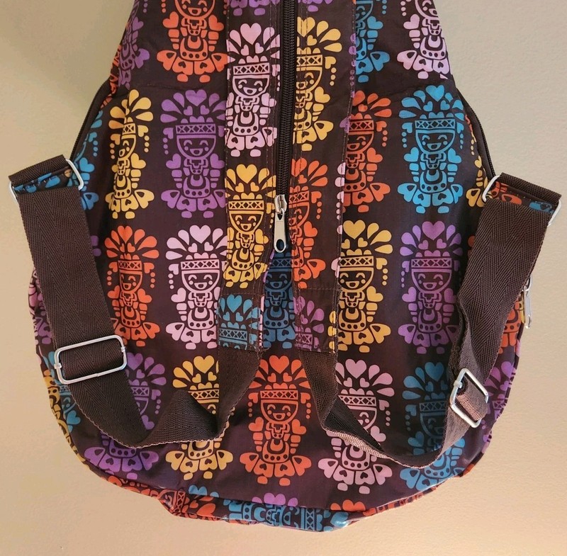 Aztec Themed Backpack Compartment Matching Keychain Tribal Sling Bag Durable 🎒 gallery