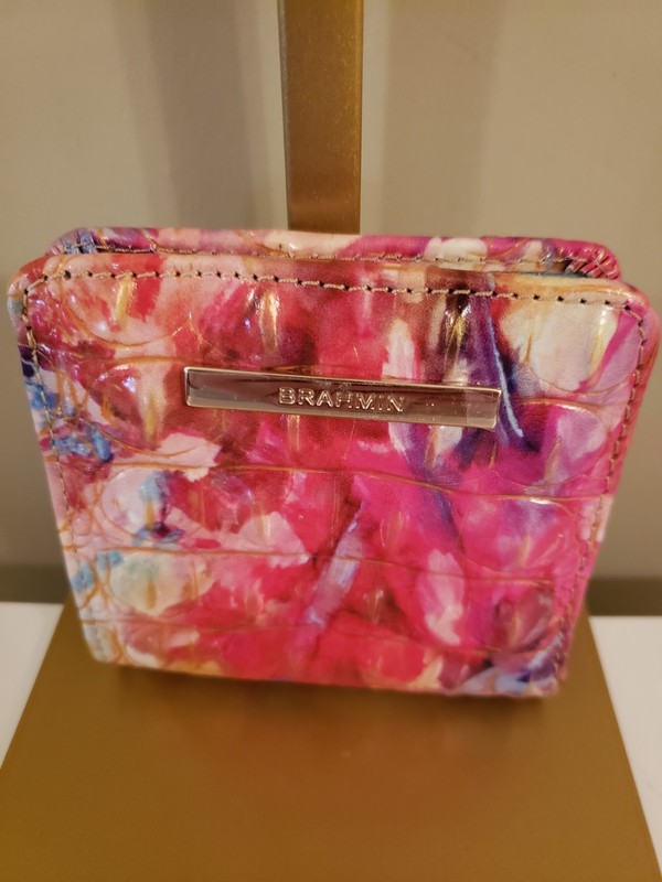🧡LN🧡 Brahmin 🧡 JANE WALLET in HAPPY HOUR MultiColor Leather, Small Bifold