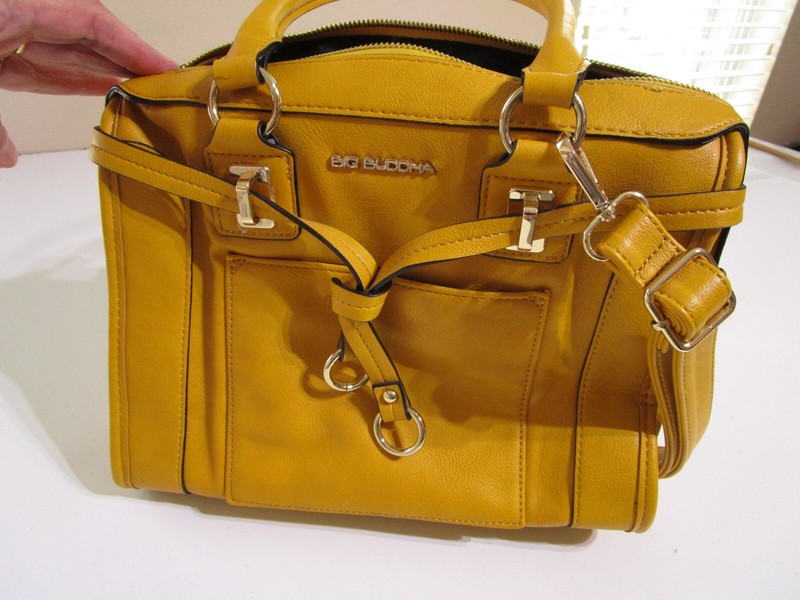 Big Buddah Handbag Purse Shoulder Bag Mustard WBH-352