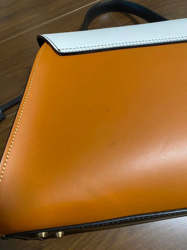 Jadise Grace Continental 2 Way Leather Handbag Colorblock Shoulder Bag Japan gallery