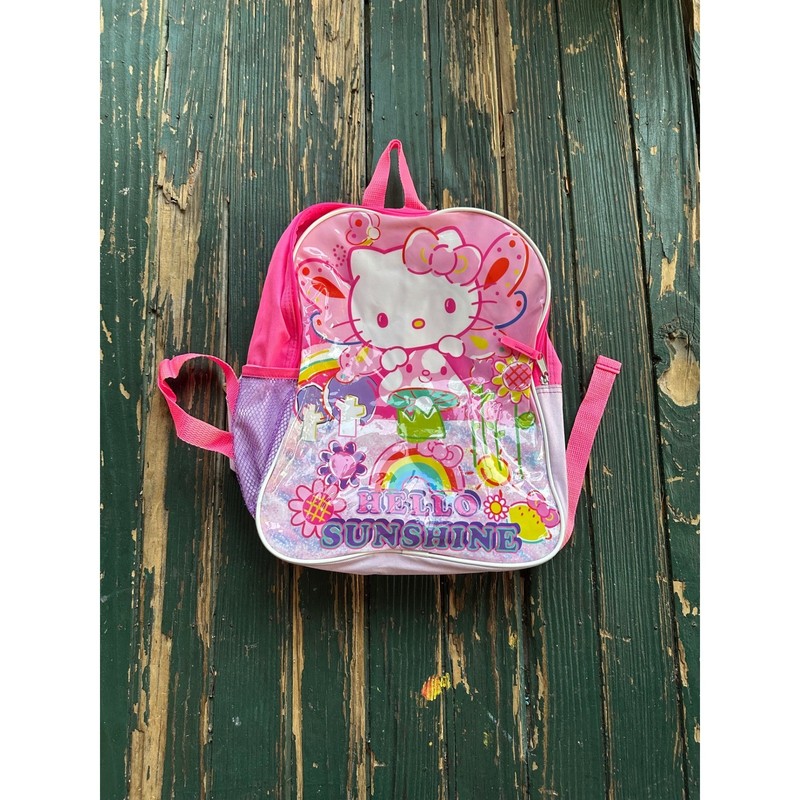 Hello Kitty Pink Hello Sunshine Mini Backpack Rainbow Butterfly Y2K Sanrio Bag