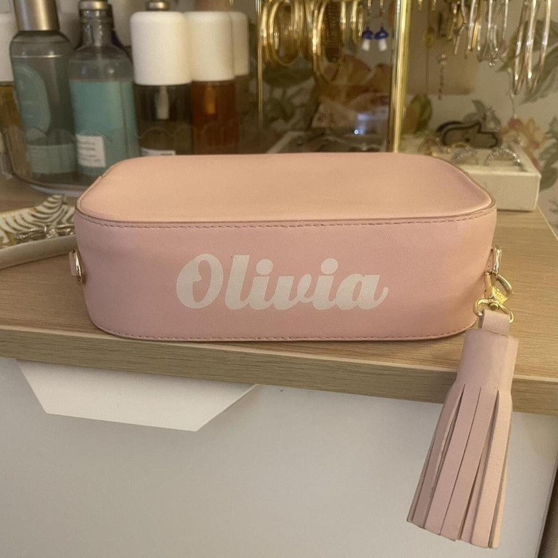 Pop & Suki customized Pink crossbody camera bag