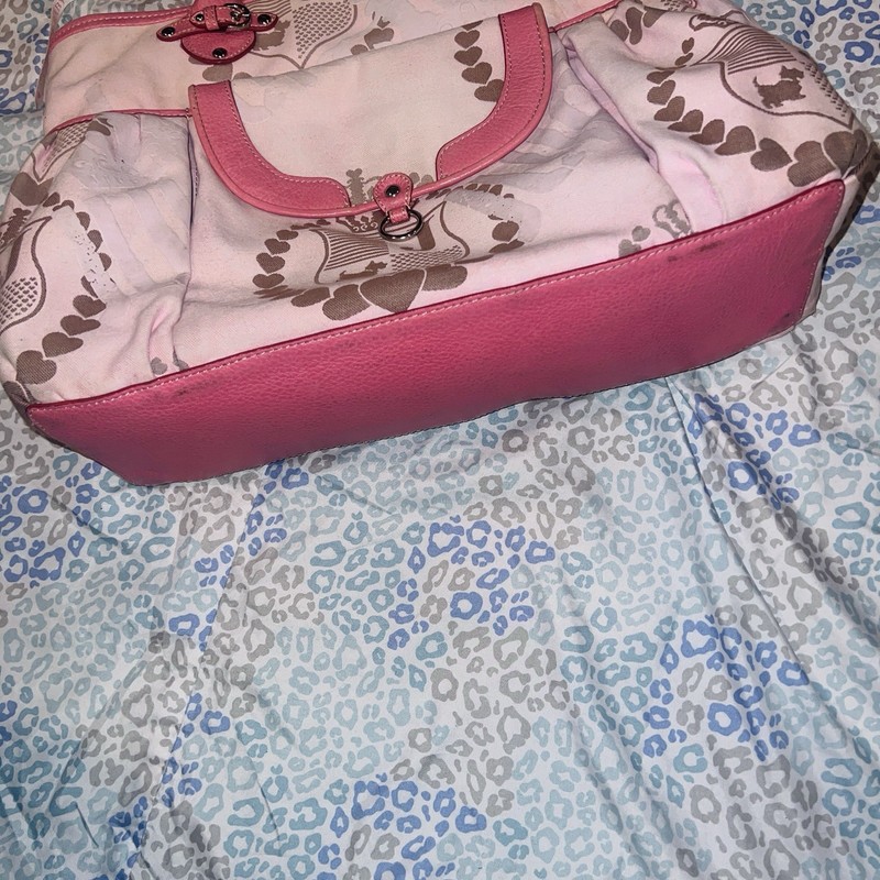 Vintage Pink Juicy Couture Purse Diaper Baby Bag Tote Handbag Y2K Changing Pad gallery