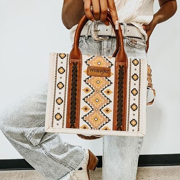 Montana West Wrangler Tote Bag for Women Western Shoulder Purses Boho Aztec Satc gallery